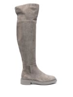 Gianvito Rossi bottes Lexington en daim - Gris