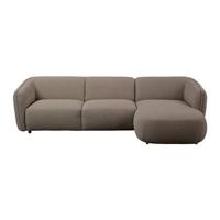 by fonQ Soft Hoekbank met Chaise Longue Rechts - Taupe - thumbnail