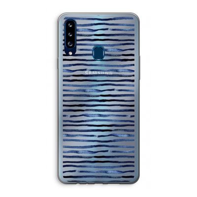 Verrassende lijnen: Samsung Galaxy A20s Transparant Hoesje