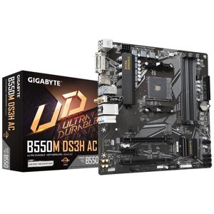 Gigabyte B550M DS3H AC Moederbord Socket AMD AM4 Vormfactor Micro-ATX Moederbord chipset AMD® B550