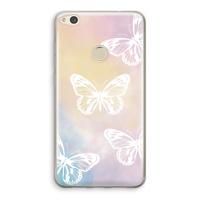 White butterfly: Huawei Ascend P8 Lite (2017) Transparant Hoesje