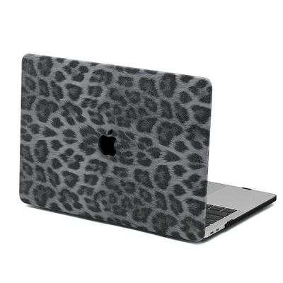 Lunso MacBook Pro 16 inch (2019) Leren cover hoes - case - Leopard Pattern White