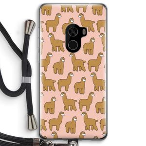 Alpacas: Xiaomi Mi Mix 2 Transparant Hoesje met koord
