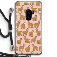 Alpacas: Xiaomi Mi Mix 2 Transparant Hoesje met koord