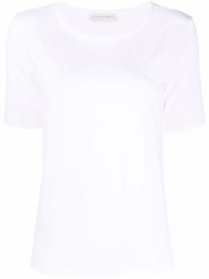 Le Tricot Perugia t-shirt à encolure arrondie - Blanc