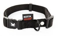 Martin halsband verstelbaar nylon zwart (40-55X2 CM)