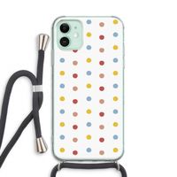 Bollen: iPhone 11 Transparant Hoesje met koord