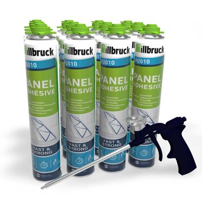 12x Illbruck PU010 Isolatie Lijmschuim 750ml + Purspuit