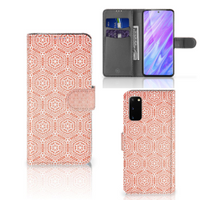 Samsung Galaxy S20 Telefoon Hoesje Pattern Orange - thumbnail