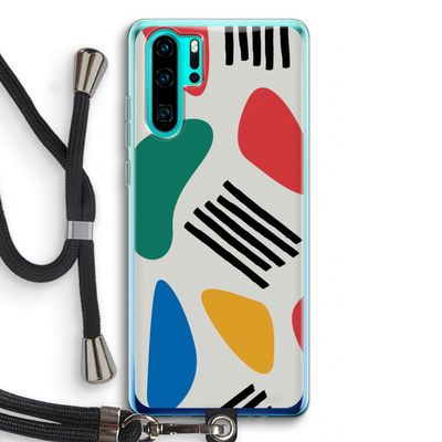 Illustratieve pop 1: Huawei P30 Pro Transparant Hoesje met koord
