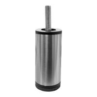 Ronde RVS meubelpoot 10 cm (M10) - thumbnail