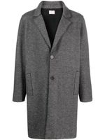 LUNARIA CASHMERE manteau en cachemire à simple boutonnage - Noir