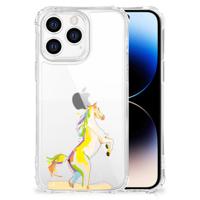 iPhone 14 Pro Stevig | Bumper Hoesje | Horse Color