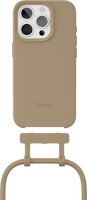Change Case Apple iPhone 15 Pro Max Back Cover met Koord Bruin - thumbnail