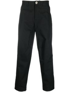 Lanvin pantalon en laine mélangée à coupe droite - Noir