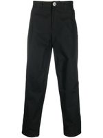 Lanvin pantalon en laine mélangée à coupe droite - Noir - thumbnail