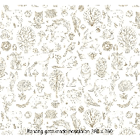 Designed4Kids wandvullend behang kinderkamer getekende bosdieren-280 x 260 cm