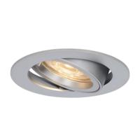 Jose LED inbouwspot - 5 Watt 400 lumen - 2700K Warm wit - GU10 - Dimbaar - Rond - Kantelbaar - IP20 Voor binnen - RVS