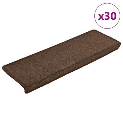 Trapmatten 30 st 65x21x4 cm Koffiebruin Rechthoekige Rand