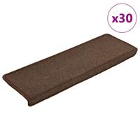 Trapmatten 30 st 65x21x4 cm Koffiebruin Rechthoekige Rand