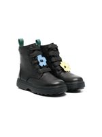 Camper Kids bottines Norte Twins à patch fleur - Noir - thumbnail