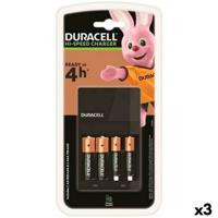 Oplader + Oplaadbare Batterijen DURACELL (3 Stuks)