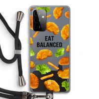Eat Balanced: Samsung Galaxy A72 5G Transparant Hoesje met koord