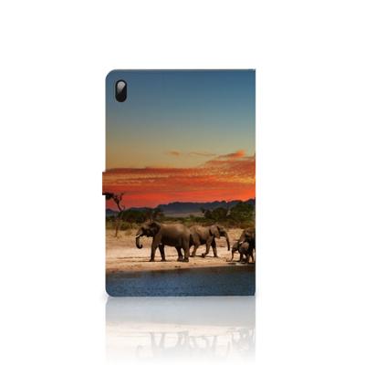 Samsung Galaxy Tab S7 FE | S7+ | S8+ Flip Case Olifanten