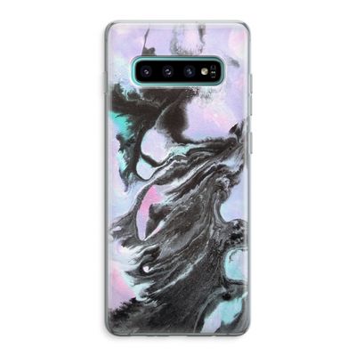 Pastel zwart: Samsung Galaxy S10 Plus Transparant Hoesje
