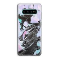 Pastel zwart: Samsung Galaxy S10 Plus Transparant Hoesje