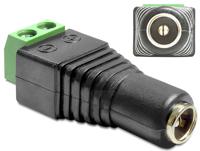 Delock 65421 DC (stroom) Adapter [1x DC-bus 5,5 - 1x 2-dradenkabel] Zwart 0.00 m - thumbnail