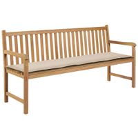 VidaXL Tuinbankkussen 180x50x3 cm oxford stof crèmekleurig