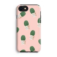 Cactusprint roze: iPhone 8 Tough Case