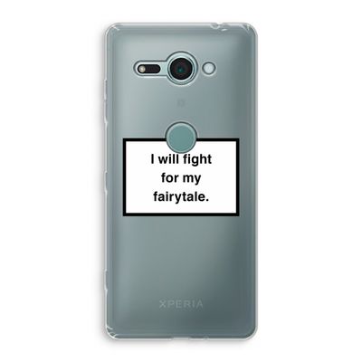 Fight for my fairytale: Sony Xperia XZ2 Compact Transparant Hoesje
