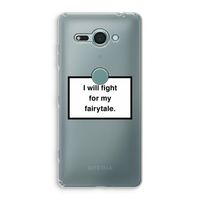 Fight for my fairytale: Sony Xperia XZ2 Compact Transparant Hoesje