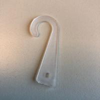 J-hanger transparant met gat 1000 stuks