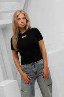 Unique The Label Nena Short Sleeve Top Dames Zwart - Maat XS - Kleur: Zwart | Soccerfanshop