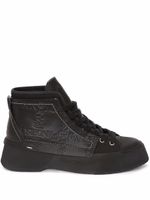 JW Anderson baskets montantes à design embossé - Noir