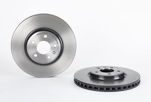 Remschijf COATED DISC LINE BREMBO, Remschijftype: Binnen geventileerd, u.a. für Audi