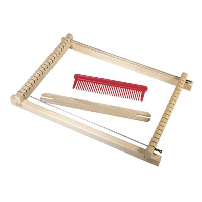 Rayher Speelgoed/hobby Weefraam - 18 x 29 cm - met spoel en kam - weefbreedte 16 cm