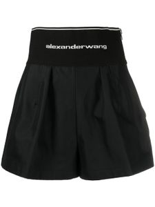 Alexander Wang short à bande logo - Noir