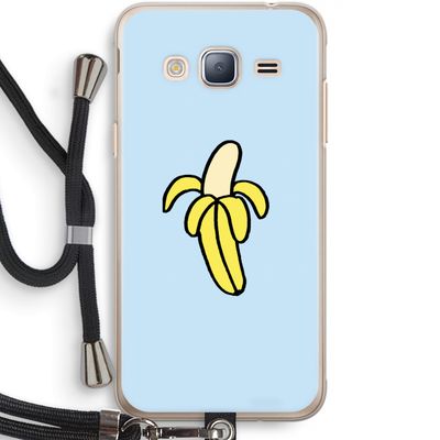 Banana: Samsung Galaxy J3 (2016) Transparant Hoesje met koord