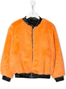 Andorine veste bomber en fourrure artificielle - Orange