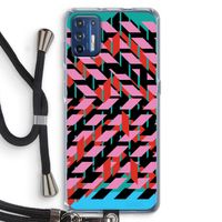 Skew Blush 2: Motorola Moto G9 Plus Transparant Hoesje met koord