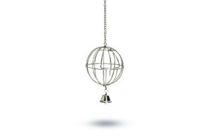 Beeztees Chroom Voederbal+Deur Hooibal Knaag 8cm