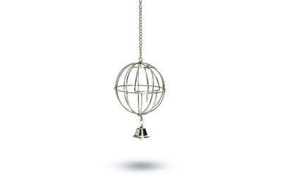 Beeztees Chroom Voederbal+Deur Hooibal Knaag 8cm
