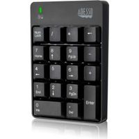 Adesso WKB-6010UB numeriek toetsenbord RF Draadloos Universeel Zwart