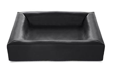 Bia bed kunstleer hoes hondenmand zwart