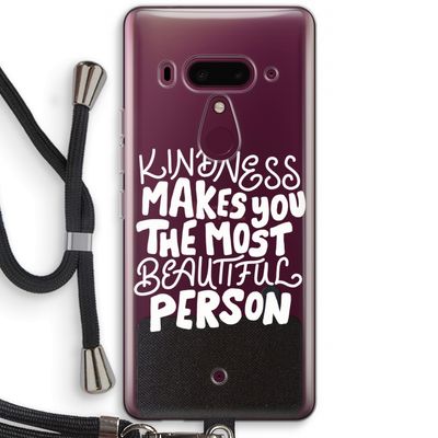 The prettiest: HTC U12+ Transparant Hoesje met koord