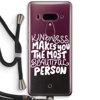 The prettiest: HTC U12+ Transparant Hoesje met koord
